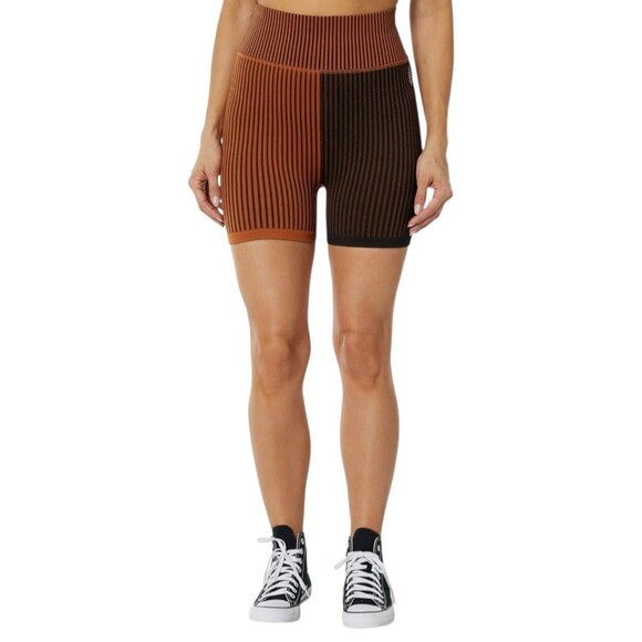 Free People Movement Stripe Mixing Shorts Black Size XS Activewear  Stay active - Picture 1 of 5